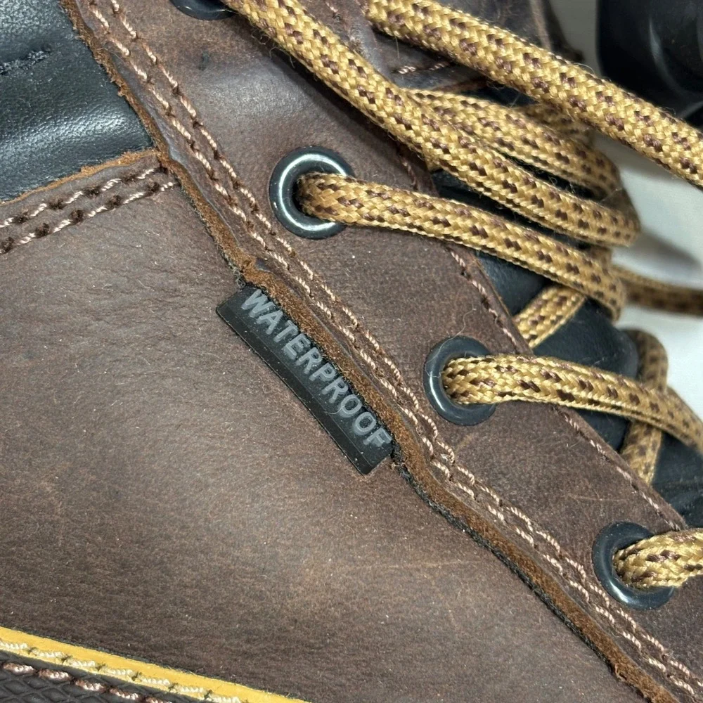 Puma Conquest Work Boots Men 12 Brown Composite Toe Waterproof EH63.078.5 Safety